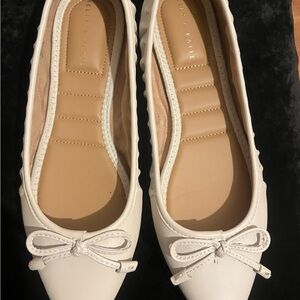 Kelly & Katie Cream Bow Flats